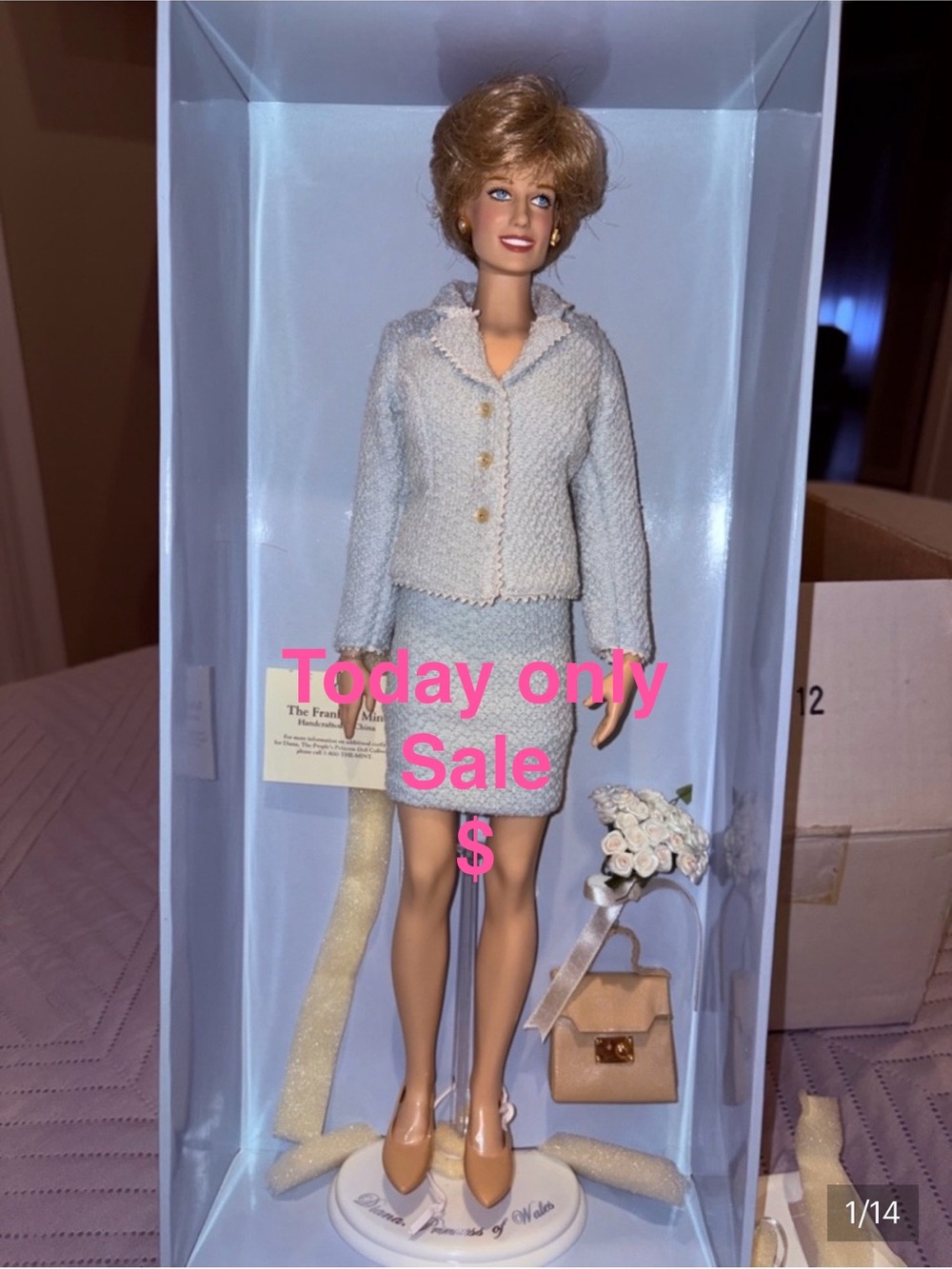 Franklin Mint - Lady Diana -The Peoples Princess, w Certificate of Authenticity
